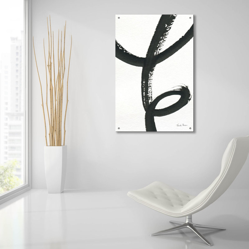  'Inky 3' by Farida Zaman Acrylic Glass Wall Art, 24" x 36"