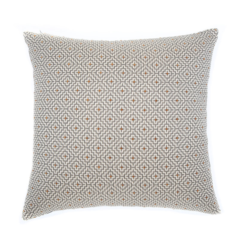 Geometric Feather Throw Pillow, Mineral