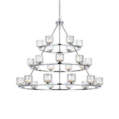 Enrique 48 inch Three-Tier Chandelier 