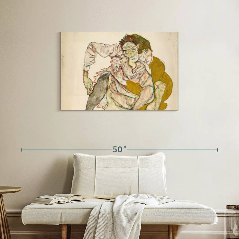 Couple de Hardie assis, H 24 po x l 36 po