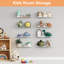 Ensemble de 10 tablettes murales en acrylique