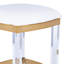 Jordan Acrylic & Leather 24" Counter Stool-495542331