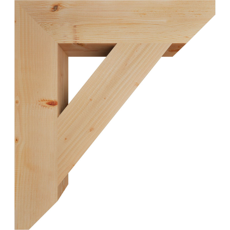 Support traditionnel en bois rustique à lattes, Sapin de Douglas, H 32 po x l 5,5 po x P 28 po