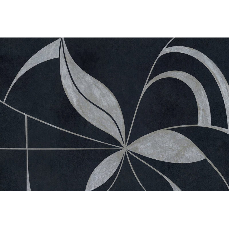 Abstract Wallpaper Geometric Removable Botanical Wall Decor, 140"x108", Peel and Stick