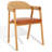 Regent 18.5'' H Leather Upholstered Oak Armchair