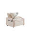 Canapé-lit, canapé-lit convertible 3 en 1 avec dossier réglable, support pour téléphone et port USB, type C, fauteuil inclinable réglable, fauteuil pour salon, chambre à coucher, petit espace-1501786906