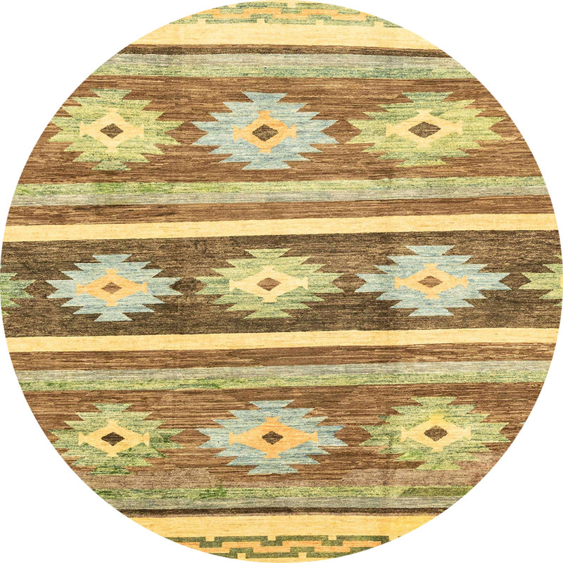 Tapis abstrait moderne 3307, Rond 5 pi
