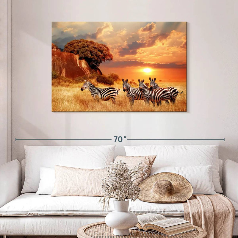 Zèbres Brampt Savanna, H 30 po x l 45 po