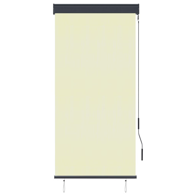 Outdoor Sheer Roller Blind, 250 cm L x 80 cm W, Cream