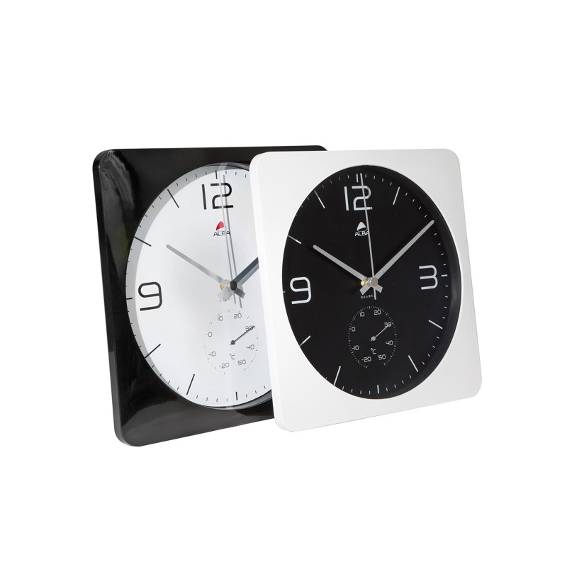 Horloge murale 12" Horduo, Blanc / Noir
