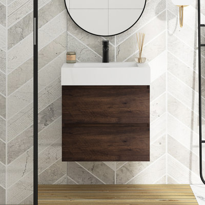 Meuble-lavabo mural simple Sherranda