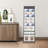 10-Tier Metal Free Standing Magazine Rack