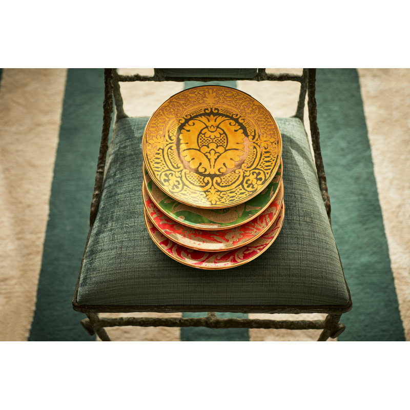 Fortuny Orsini Dessert Plates (Set Of 4) - Yellow