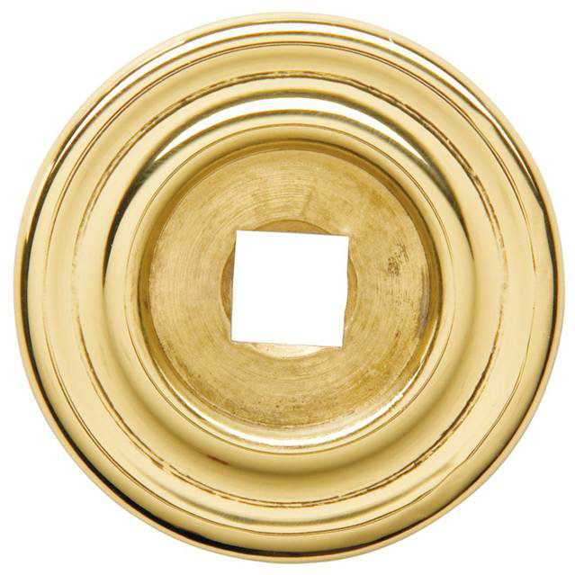 Knob Backplate, 1.5" H x 1.5" W x 0.1" D, Bright Chrome