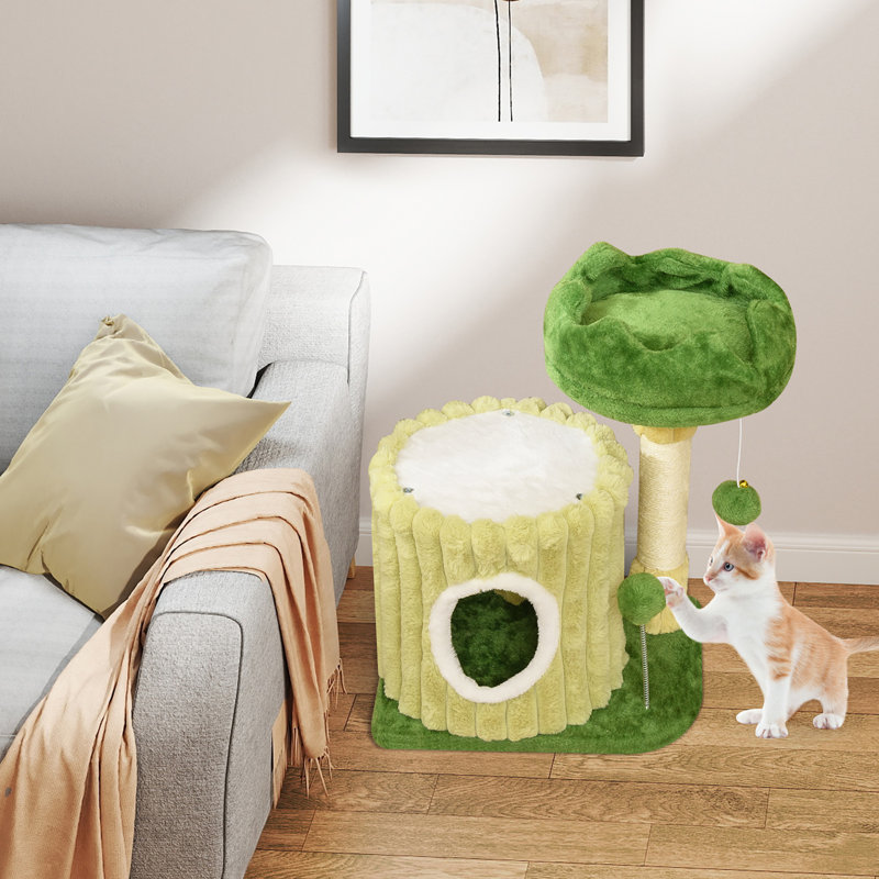  Petite tour pour chat moderne avec poteaux à griffer en sisal