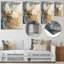 White And Gold Champagne Flow V - Champagne Metal Wall Art-2050336829