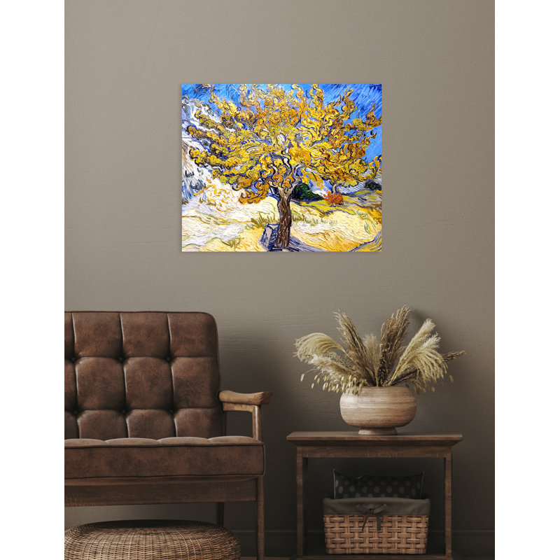 «The Mulberry Tree» par Vincent Van Gogh, reproduction d'art par Vincent Van Gogh - reproduction sur toile, H 24 po x l 30 po