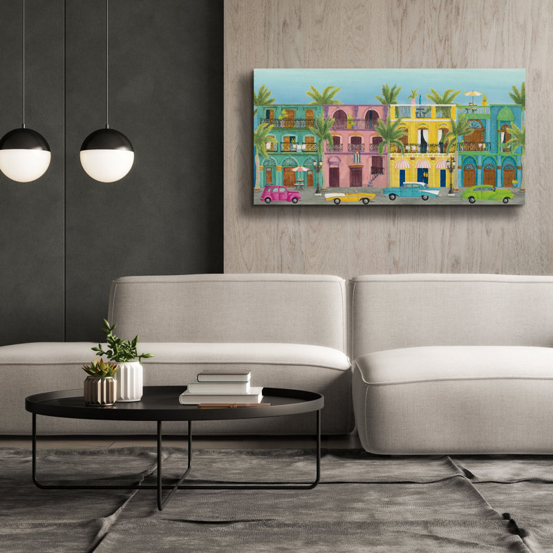 Havana I - impression sur toile tendue, H 30 po x l 60 po x P 1,5 po