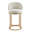 Tabouret de comptoir pivotant 27 po avec structure cylindrique en métal Angelick-116179548-116179549