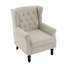 Fauteuil d'appoint à oreilles capitonné avec accoudoirs roulés et coussin rembourré épais Duward-1913283581