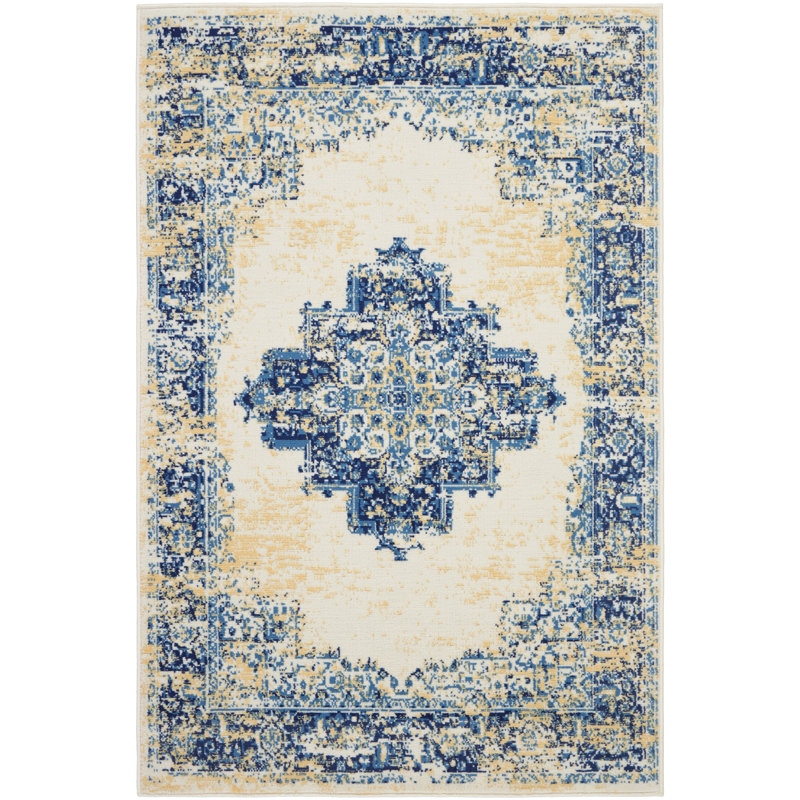 Skender Oriental Indoor Rug, Rectangle 3'9" x 5'9"