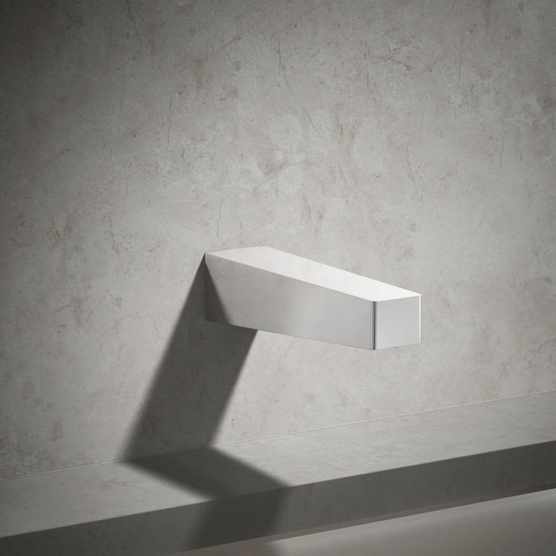 Honesty  Handle Wall Mounted Tub Spout Trim, Polished Chrome