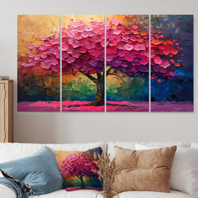 «Rose Cherry» - impression d'art mural cerisier rose et bleu