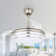 Aranjit 42" Modern Retractable Ceiling Fan with Light and Remote Control, 6 speeds Silent DC Motor Ceiling Fan