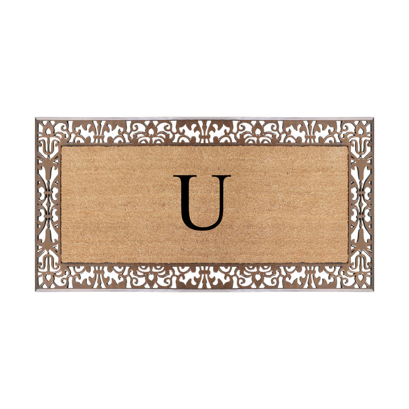 Tapis de porte antidérapant Dyari Natural, U