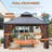 10*10 FT and 12*12FT Outdoor Hardtop Gazebo, Metal Double Roof Canopy Gazebo With Curtains And Nettings For Patio,Party.-103535754-103535755