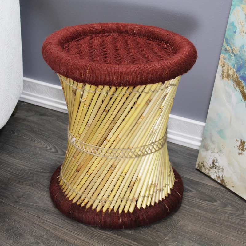 Tabouret d'appoint Barkhamsted Reed, Bourgogne