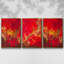 Cuivre et rouge I, ensemble de 3 toiles encadrées sur toile-1553556597-1553556596