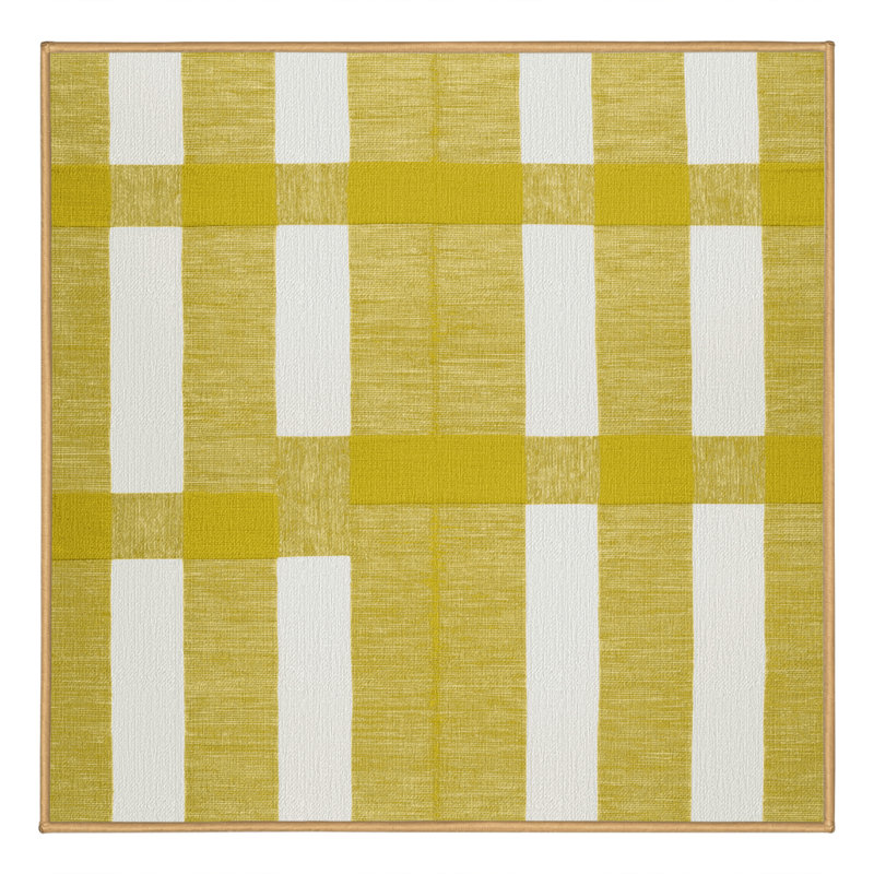 Machine Washable Botanical Brown Area Rug, Square 4'