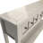 Rustic Entryway Console Table, 60" Long Sofa Table With Two Different Size Drawers And Bottom Shelf For Storage-1043923646