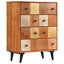 Commode en bois d'acacia massif 23,6 po x 11,8 po x 29,5 po