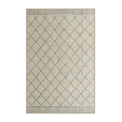 Tapis abstrait 100% lavable à la machine 5342