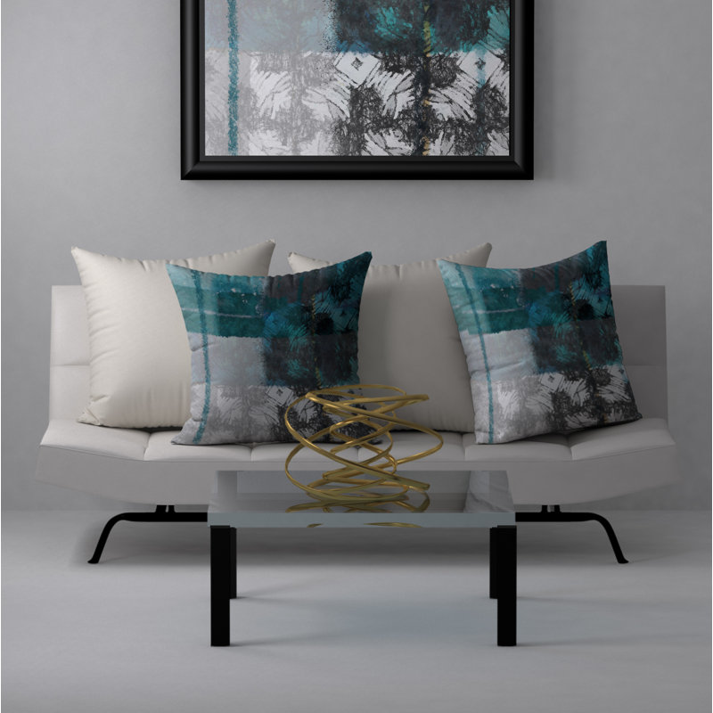 Housse de coussin carrée/insert, 18 po x 18 po