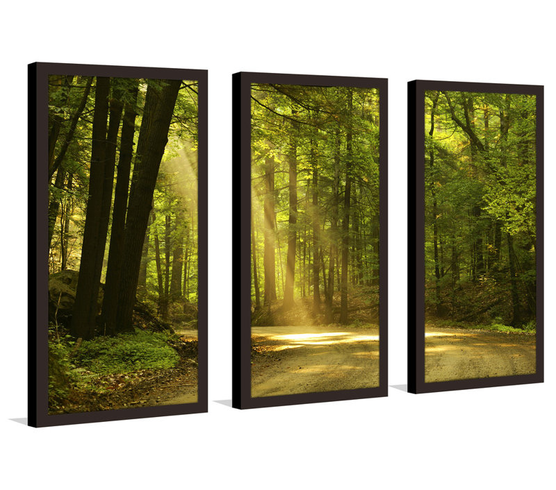 «Morning Light I», ensemble de 3 reproductions de photos sur acrylique, H 25,5 po x l 40,5 po x P 1 po