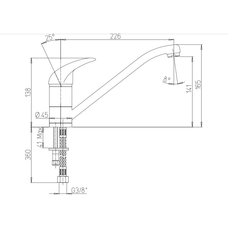 Piralla Kitchen Faucet