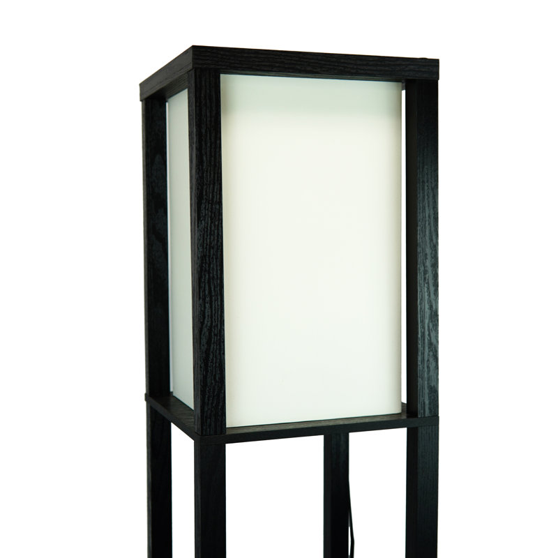 Demitrios 63'' Painted Column Floor Lamp with USB