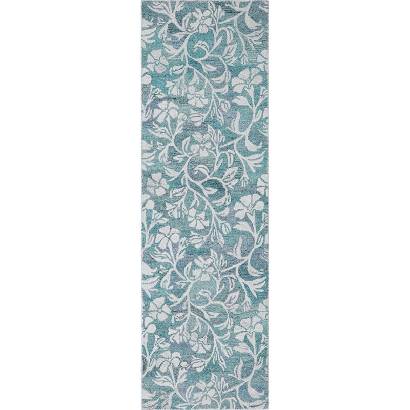 Florals Camellia Hand Tufted Indoor/Outdoor Rug, Runner 2'6" x 8'