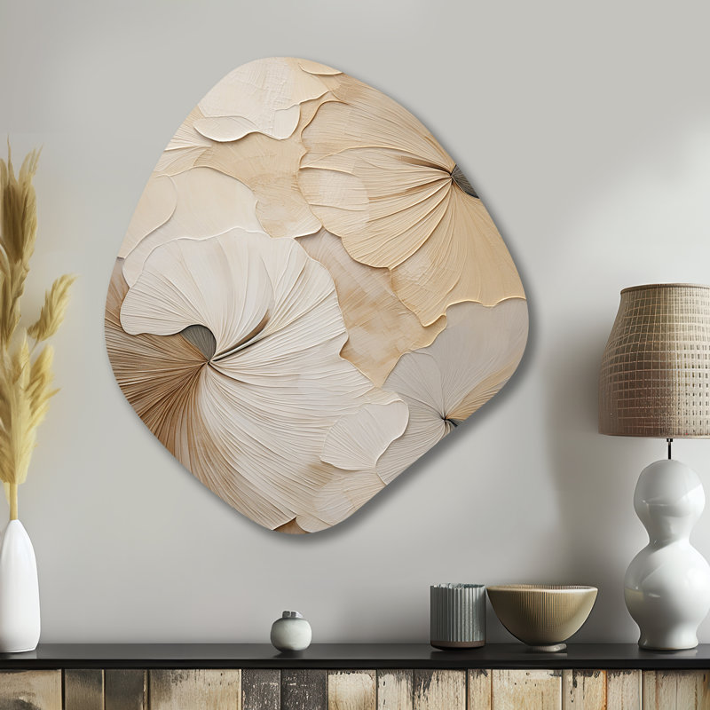 Euharlee - Décoration murale irrégulière en métal forme nébuleuse de fleurs, H 35 po x l 31 po
