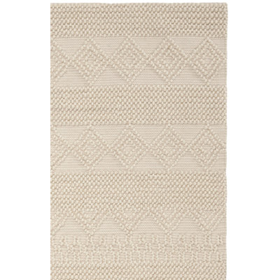 Natura Handwoven Wool/Cotton Beige Area Rug