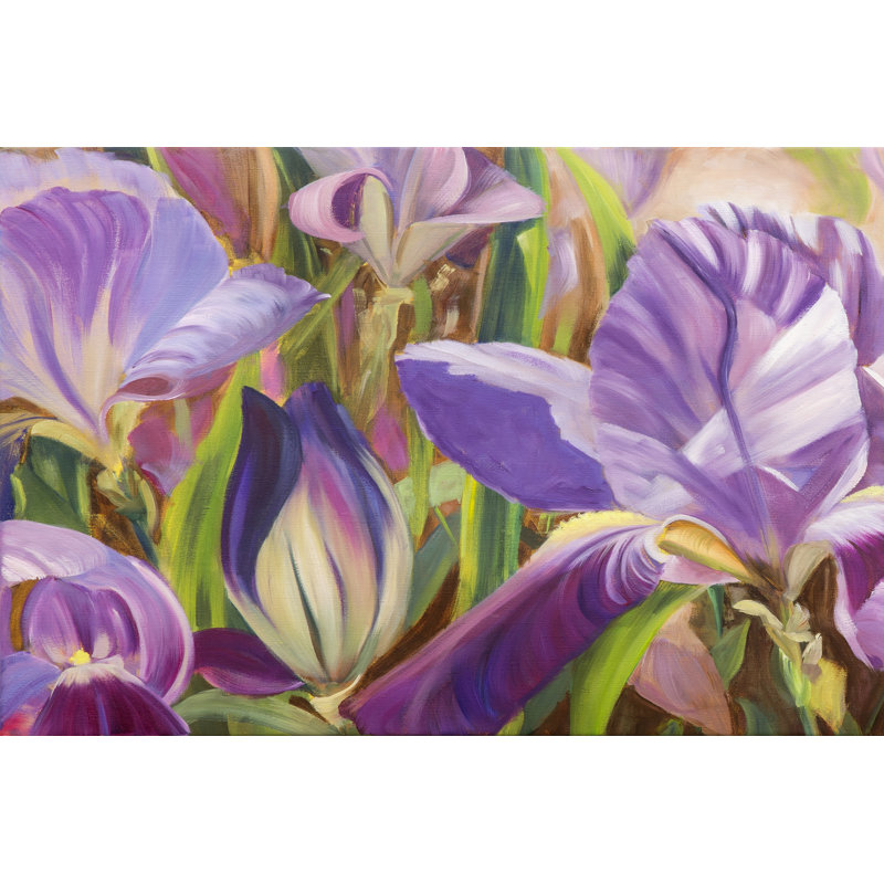 Iris Details I by Sandra Iafrate - Wrapped Canvas Painting, 61cm H x 91cm W x 3.8cm D