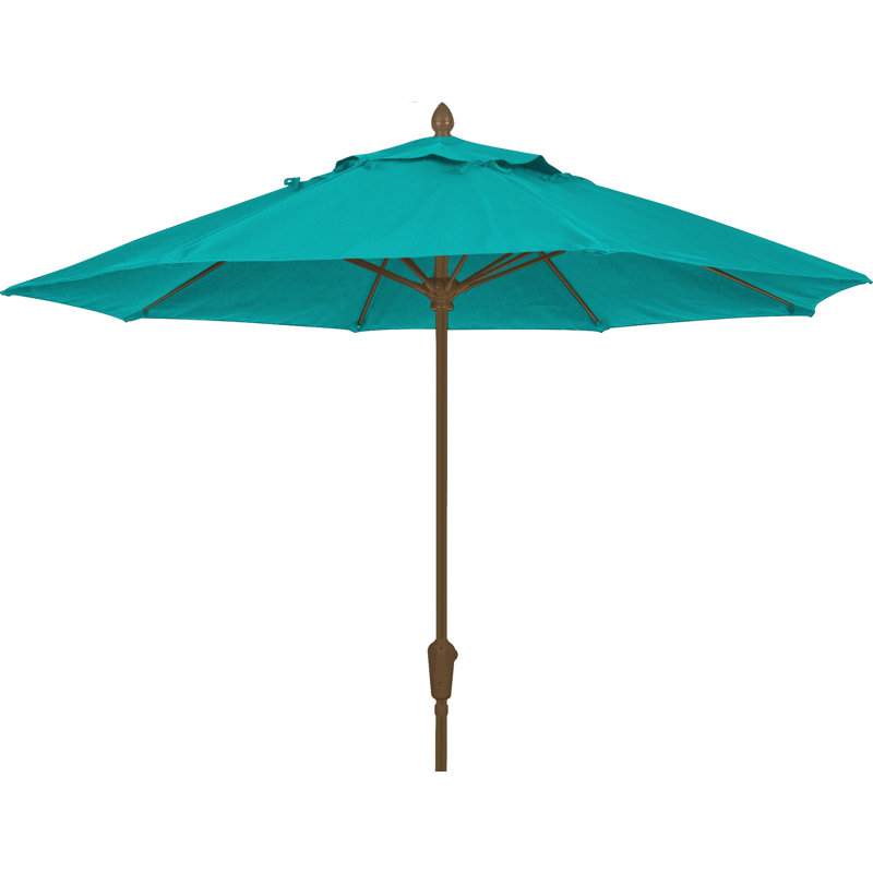 Parasol de marché Prestige 9 pi Sunbrella, Bronze champagne, Aruba
