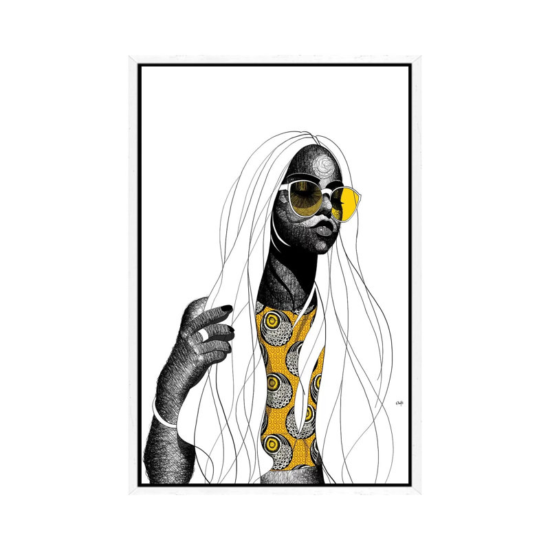 Baked 1 Piece Wall Art on Canvas, 152.4cm H x 101.6cm W x 3.81cm D, White Floater Framed