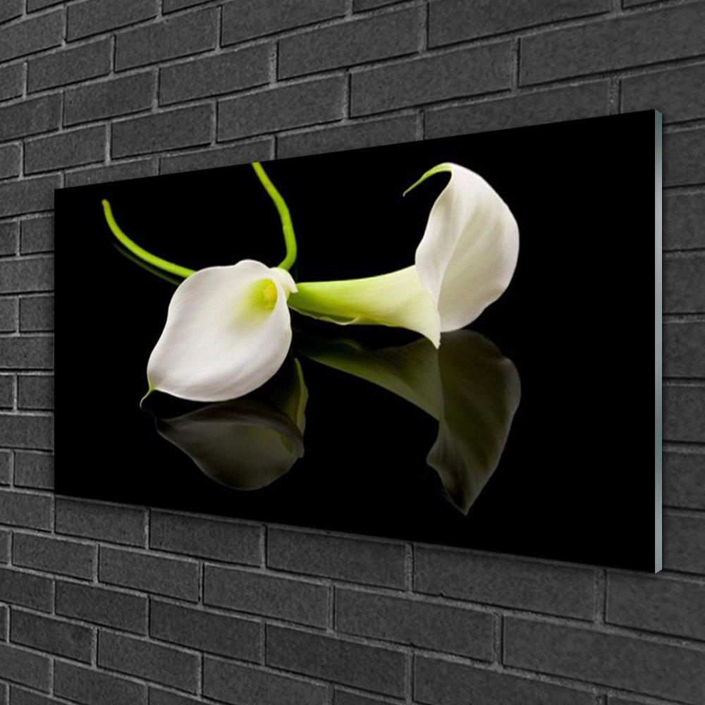 Glasbild Floral Blumen