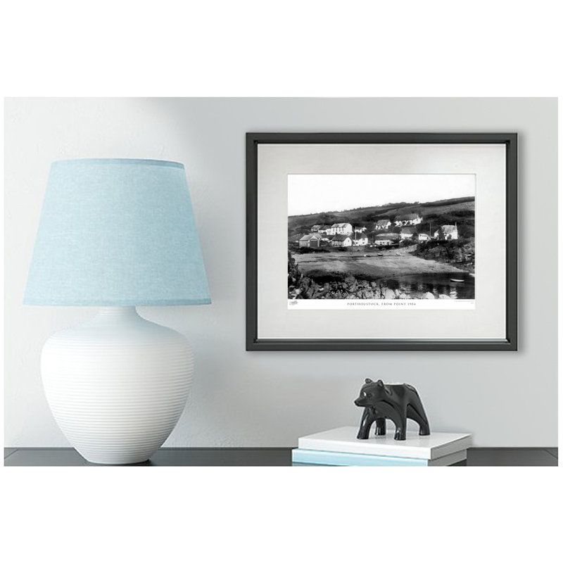 Porthoustock, From Point 1904 - Single Picture Frame Print, 28cm H x 36cm W x 2.3cm D