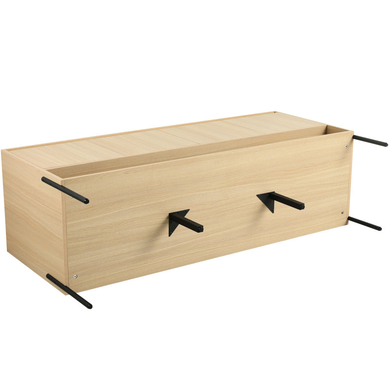 Support de meuble-lavabo autoportant 60 po en bois d'ingénierie, 4 portes à fermeture douce, moderne, couleur chêne, couleur moderne