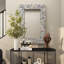 Multi Coloured Paper Handmade Recycled Magazine Frame Room Wall Mirror,